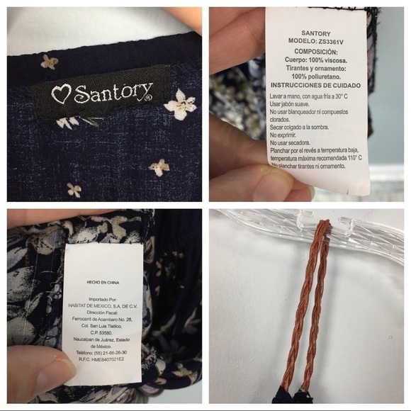 SANTORY Mini Boho Floral Faux Leather Strap Dress - Picture 15 of 15